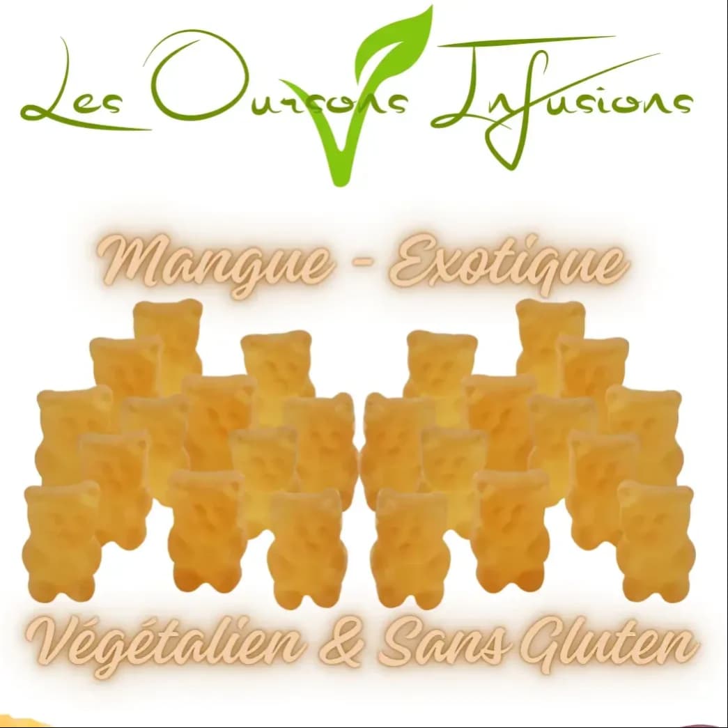 Oursons végétalien Mangue exotique